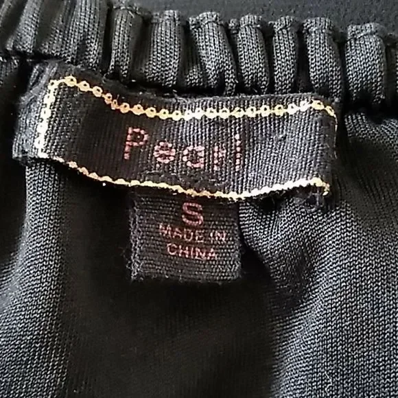 Pearl Black Strapless Dress. Size Small - Picture 8 of 8